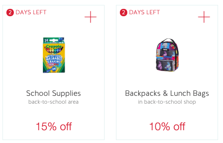 Get 15% Off School Supplies with a New Target Cartwheel plus Extra