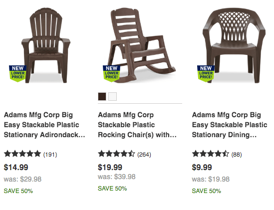 Stackable plastic best sale rocking chair