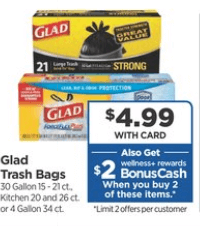 Glad Trash Bags only 1.99 at Rite Aid! - Extreme Couponing & Deals