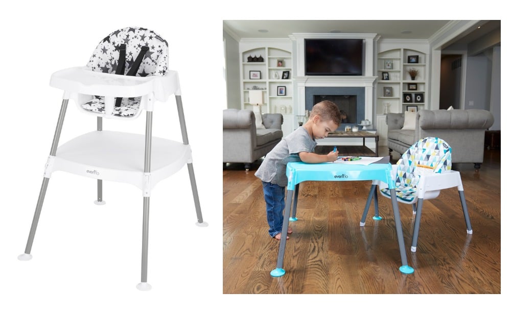 evenflo high chair table