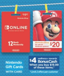 nintendo gift card shoppers