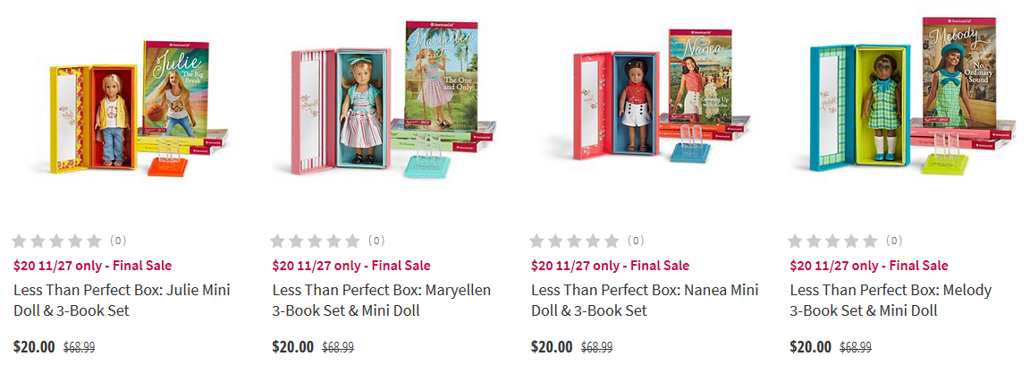 american girl doll mini books