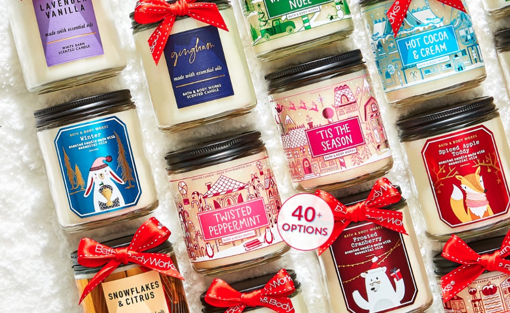 bath and body works winter candles 2019