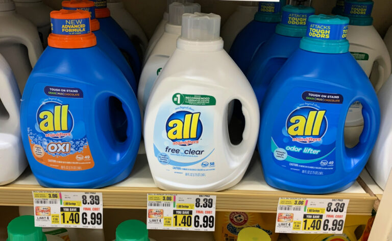 All Liquid Laundry Detergent 88oz All Might Packs 39ct Just 1 99 At