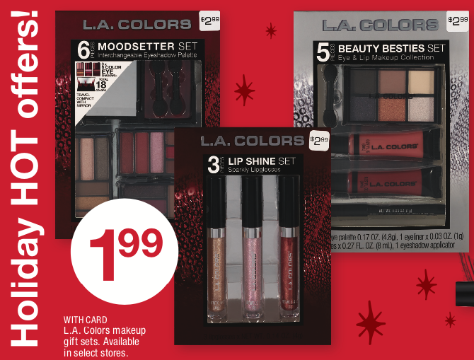 L A Colors Cosmetic Gift Sets Only 1 99 At Cvs No Coupons Needed Living Rich With Coupons