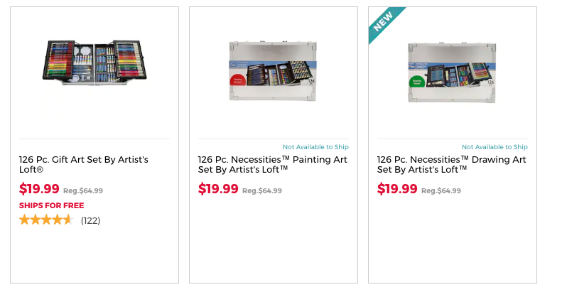 Art Sets on Sale  126pc. Sets are ONLY $19.99 at Michael's!