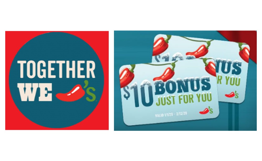 Get Two E Bonus Cards When You Buy In Gift Tokens At Chilis