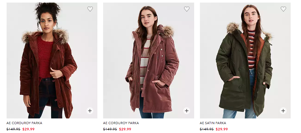 american eagle plus size coats