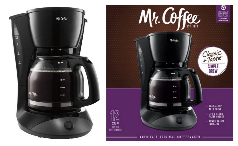 Mr. Coffee Simple Brew 12-Cup Switch Coffee Maker, Black 