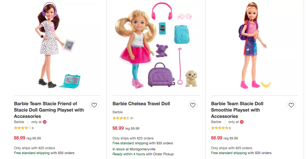barbie backpack target