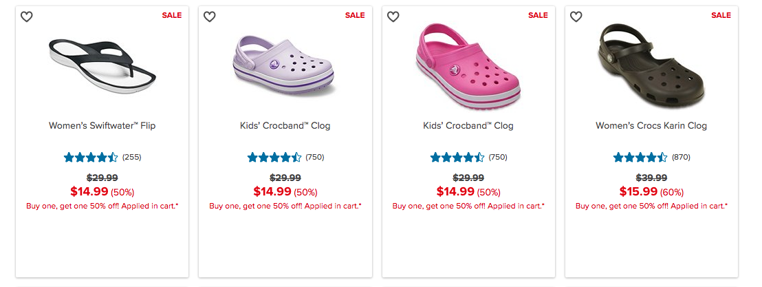 crocs cut shoes