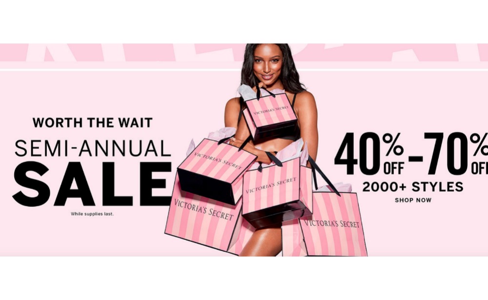 Victoria's Secret Semi Annual Sale: Up to 70% off