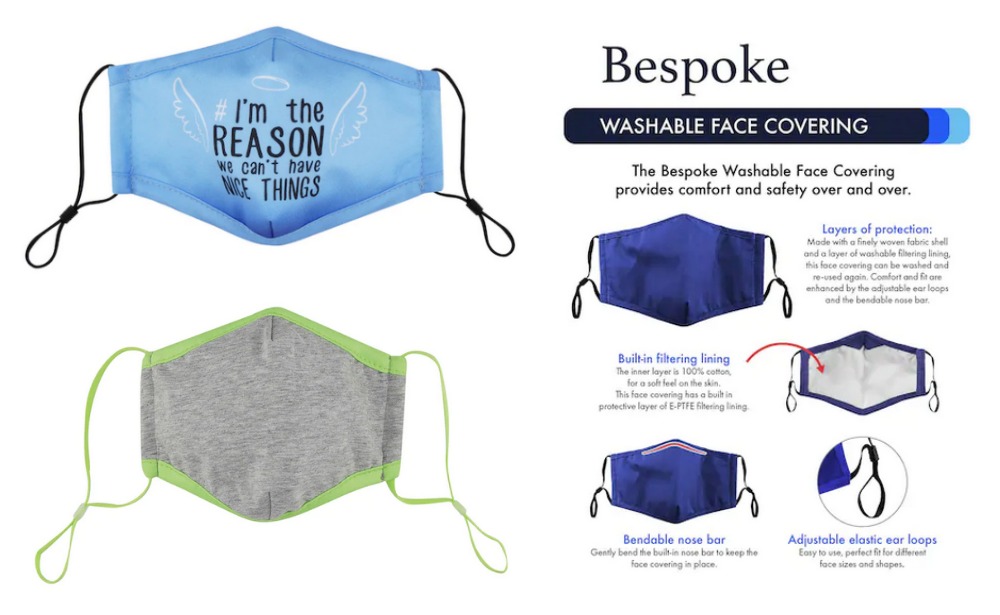 bespoke washable face covering