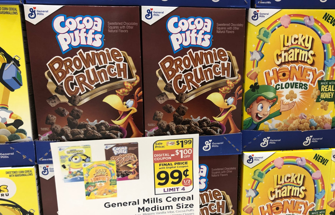 General Mills Minions Vanilla Vibe, Lucky Charms Honey Clovers & Cocoa  Puffs Brownie Crunch Cereals as Low as $0.71 at ShopRite!{Rebate}