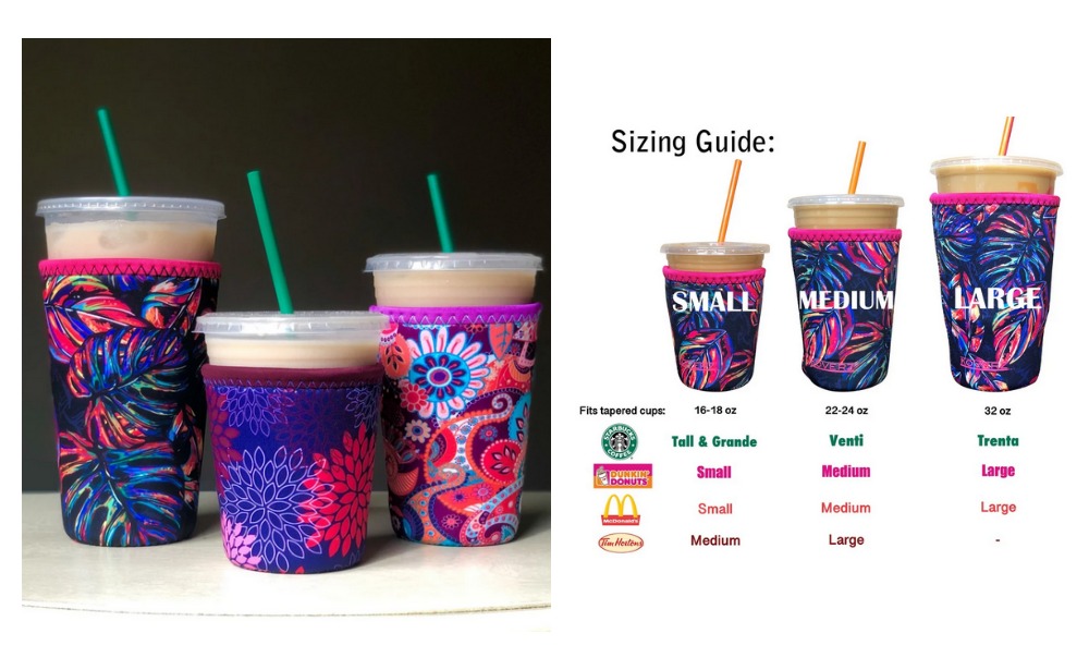 Best Deal for 16-18oz Iced Coffee Cup Sleeve for Large Sized Cups