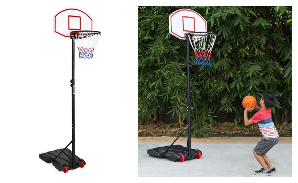 Best Choice Products Kids Portable Height-Adjustable Basketball Hoop System  just $62.99 Shipped (reg. $121.99)