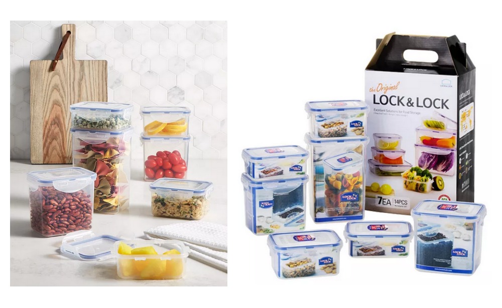 LOCK & LOCK Easy Essentials Pantry Rectangular Food Storage