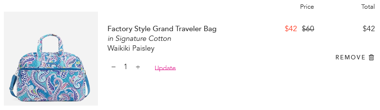 factory style grand traveler bag