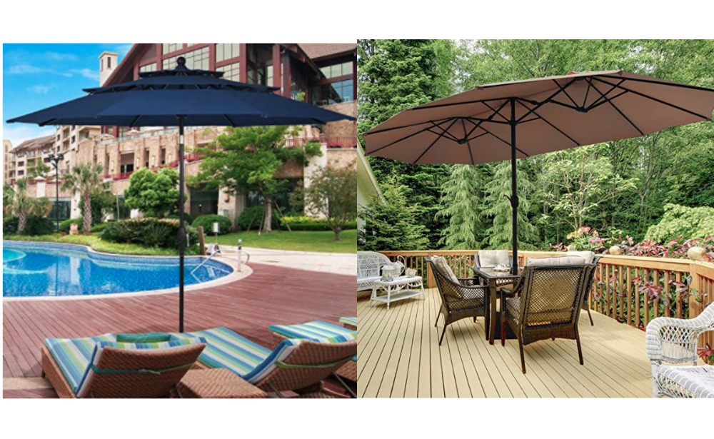 Up To 35 Off Tangkula 9ft 15 Ft Patio Umbrellas Living Rich With Coupons