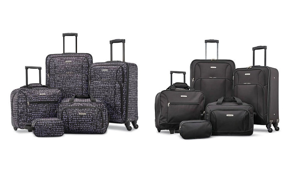 american tourister 5 piece spinner luggage set