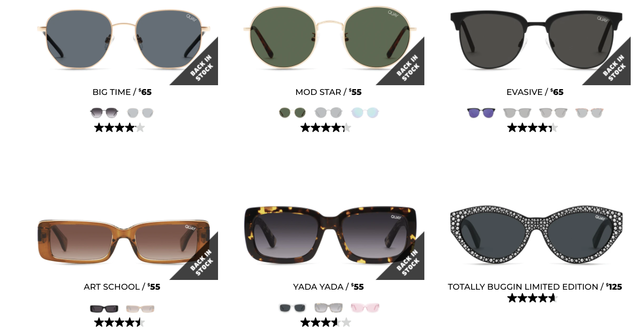 quay eyewear shipping