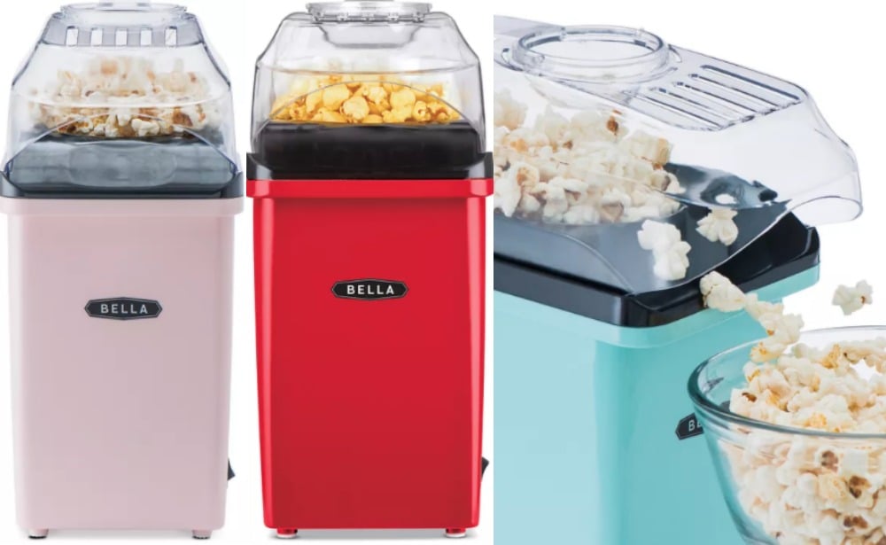Bella Hot Air Popcorn Maker, Red