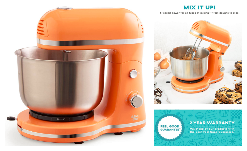 Delish by DASH 3.5Quart Compact Stand Mixer 