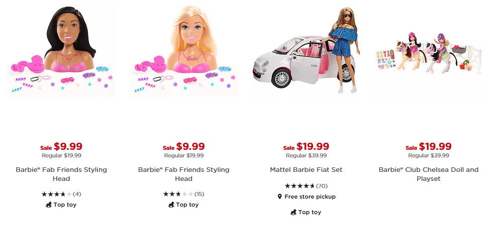 Kohls cheap barbie fiat