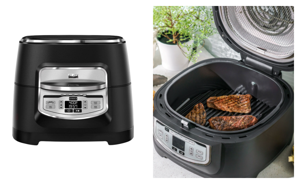 Bella Pro Series - 9-in-1 Indoor Grill with 5.8-qt Air Fryer