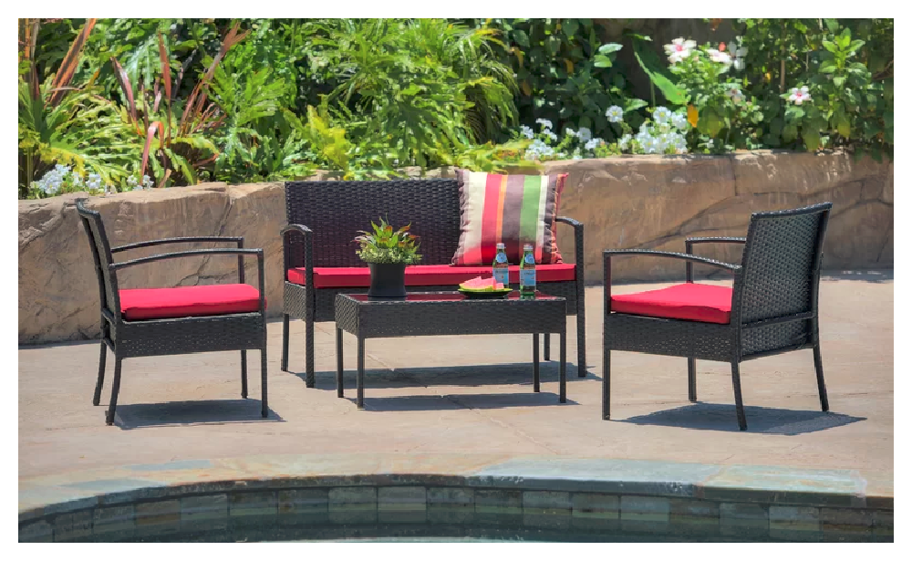 swivel wicker outdoor furniture