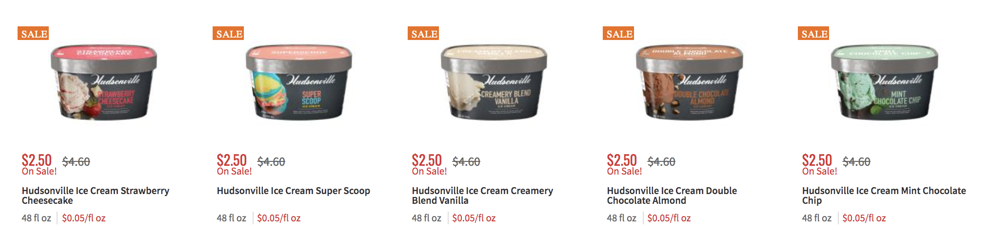 Hudsonville Super Scoop Ice Cream 48 Fl Oz, Ice Cream