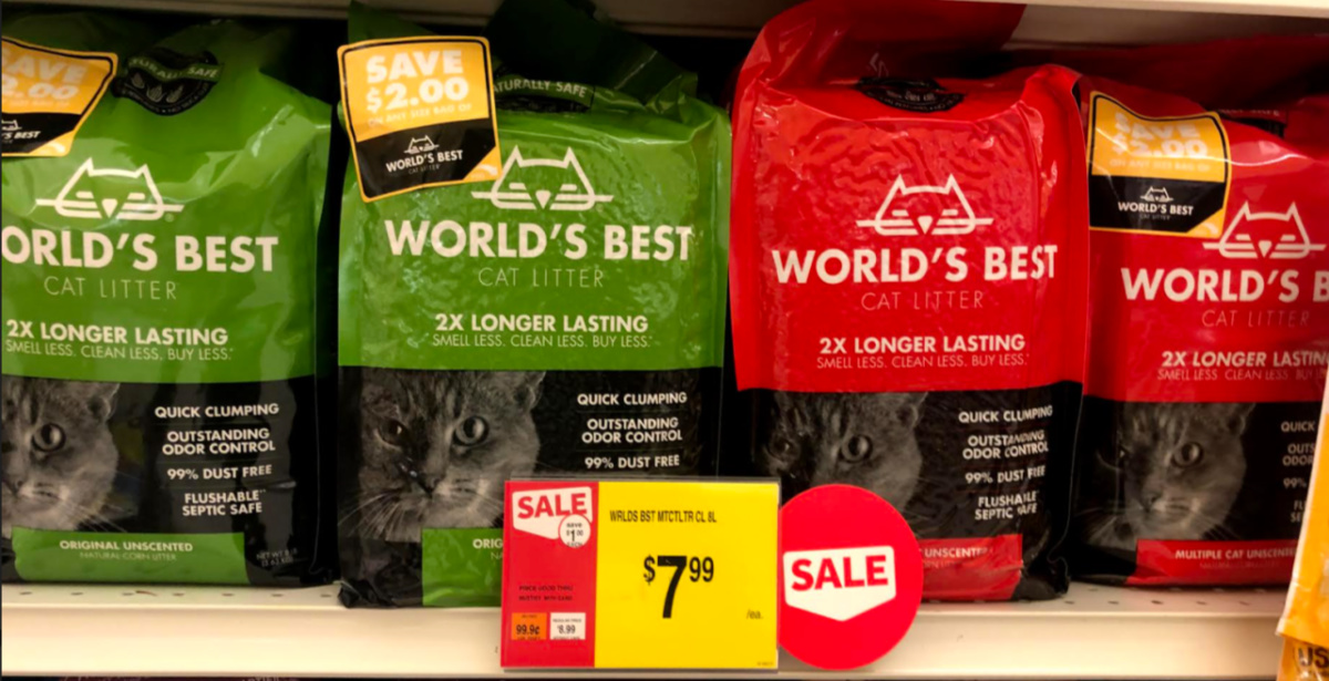 World's best store cat litter publix