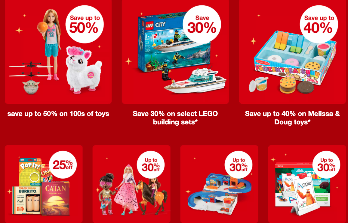 Today Online Only! 25 off 100 Toys at Target + Combine with Other