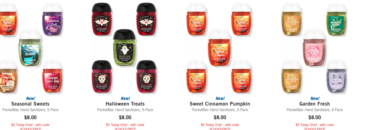 halloween bath and body works hand sanitizer