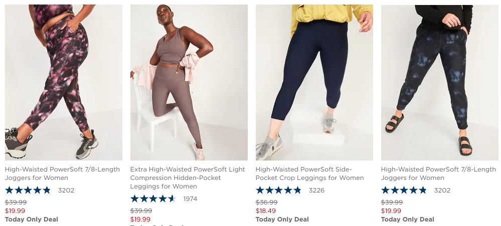 High-Waisted PowerSoft Side-Pocket Crop Leggings for Women