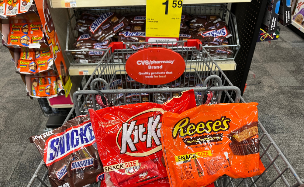 Reeses Snickers And Kit Kat Snack Size Bags Only At Cvs No