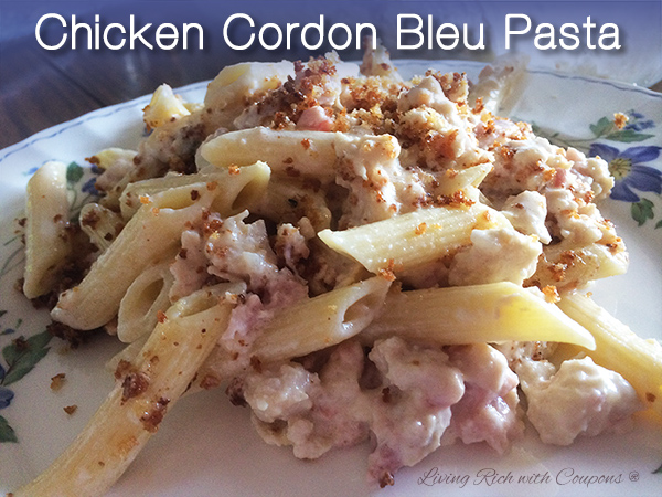 Chicken Cordon Bleu Pasta