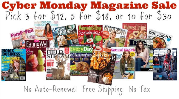 Cyber Monday Magazine Sale