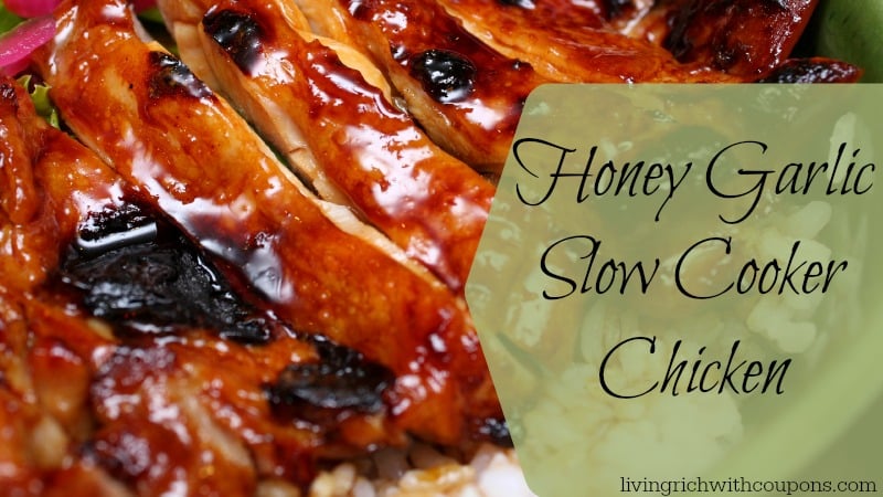 Honey Garlic Slow cooker chicken
