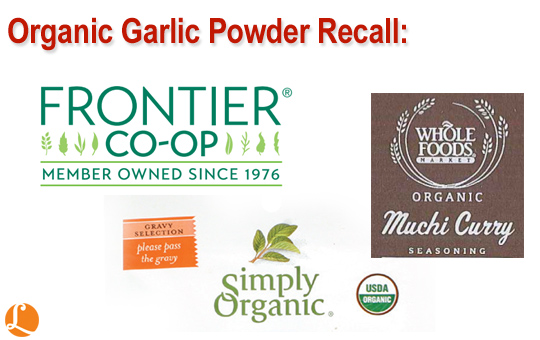 Organic Garlic Powder Recall 3-18-2015