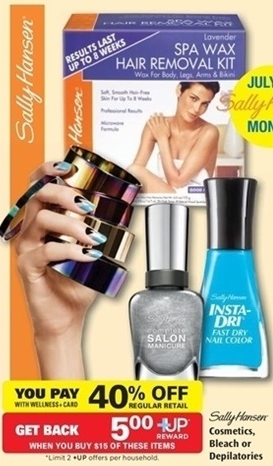 Sally Hansen Coupon 2 00 Off Any 1 Sally Hansen Wax Product