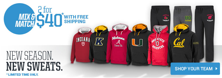 finish line ncaa hoodies