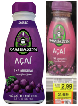 Sambazon Organic Juice Harris Teeter Deal