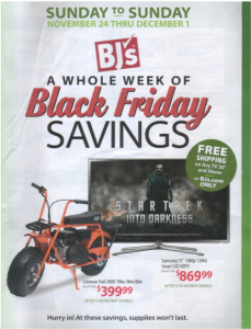 BJ's Black Friday Ad 2013