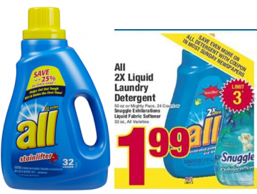 FREE All Laundry Detergent at Big Y 
