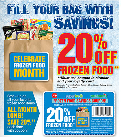 A&P Frozen Food Deal