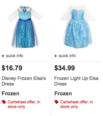 elsa light up dress target