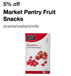 Market Pantry Fruit Snack Coupons 1 27 At Targetliving Rich