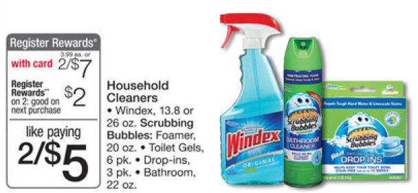 Windex Wipes & Scrubbing Bubbles Gel $1.29 at Publix - My Publix Coupon  Buddy