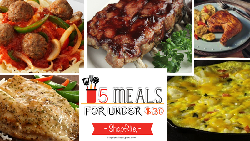 5 Meals for Under $30 at ShopRite